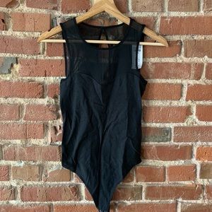 A&F black mesh bodysuit